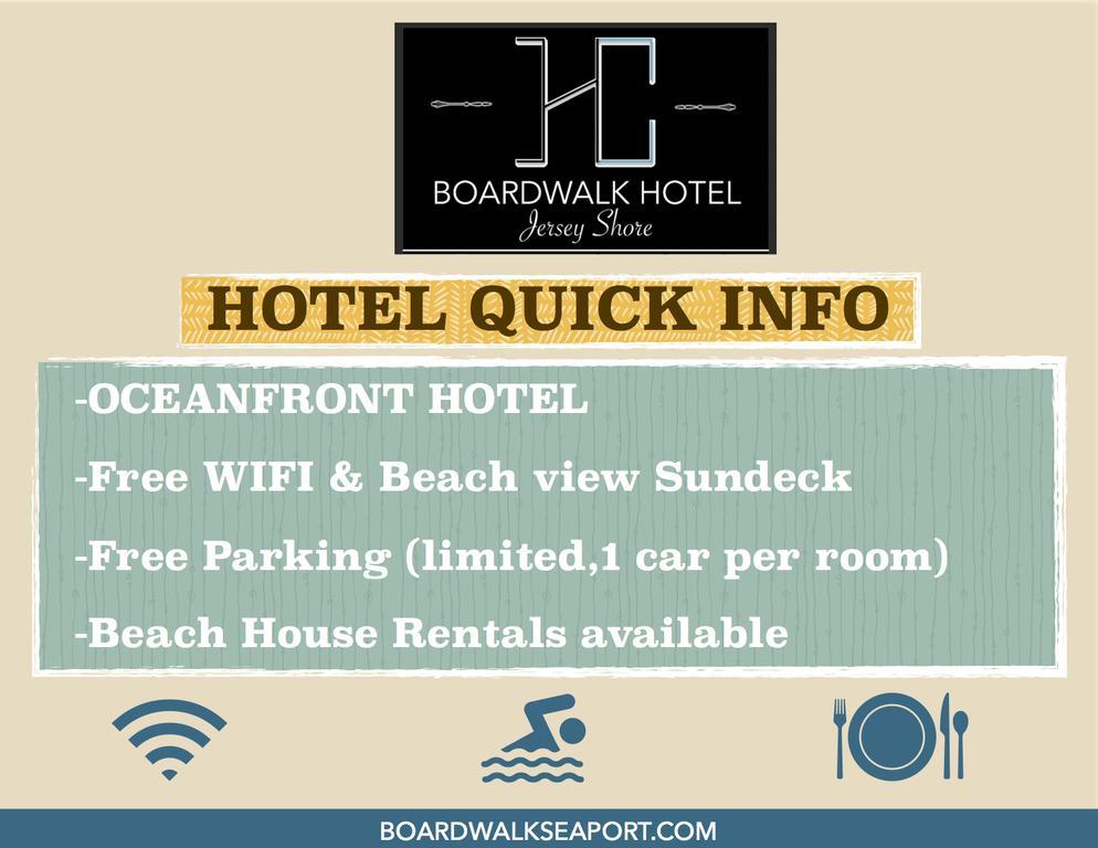 Boardwalk Hotel Charlee & Apartments Beach Hotel Oceanfront Seaside Heights Eksteriør bilde